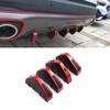 Roisin Car Rear Lower Bumper Wing Lip Anti-collision Replacement Spoiler Protector Rear Bumper Splitter Lip Wings 4pcs