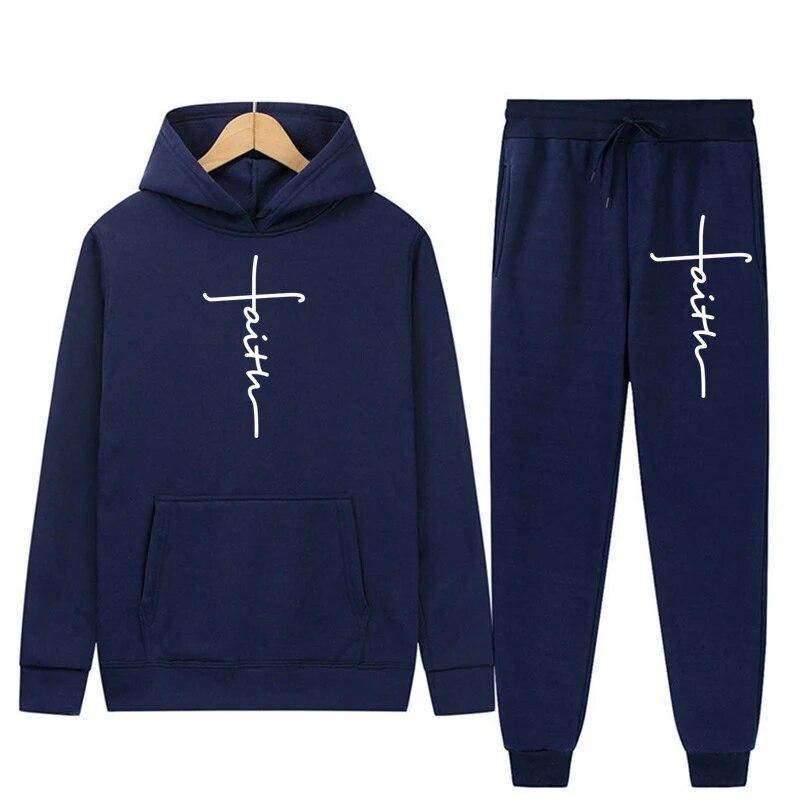 2026 Men's Hooded Sweatshirts and Men Pants Casual Men's Tracksuit Sportswear Autumn Winter Men Suit Men's Clothing Leisure Sets Male