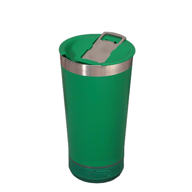 16oz 304 Stainless Steel Vacuum Insulated Cup Beer Mug Outdoor Bluetooth Speaker Car Tumbler mug Cup with bottle opener