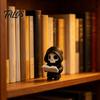 Miniature Horror Decoration Dark Style Halloween Ornament, Mini 3D Printed Hooded Skull Compact Desk Exquisite Details Sculpture, for Bookshelf Decor