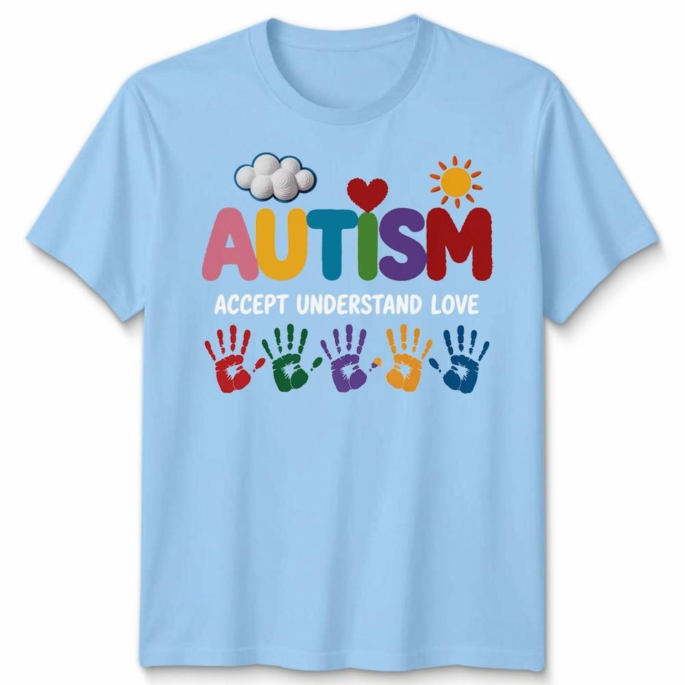 Autism Awareness Tshirt Accept Understand Love Autism Puzzle Unisex Tee Top S