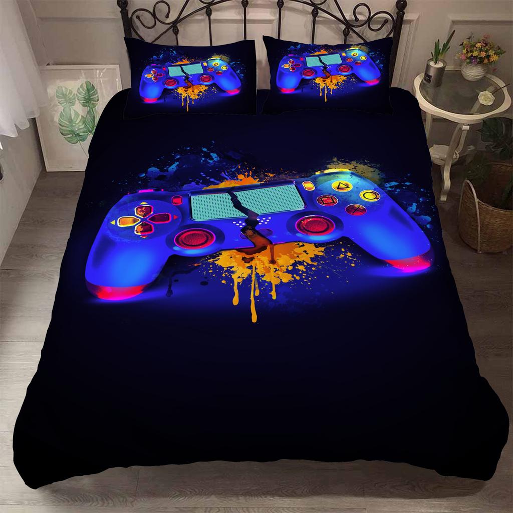 Gaming Controller 3d Digital Print Three-piece Bedding Set