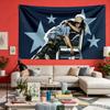Ästhetischer Rockmusik Wandteppich B-Bi-llie Amerikanische Flaggen Wandbehang Schlafzimmer Wohnheim Hintergrundtuch Fans Banner Heimdekoration