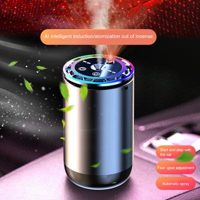 Ambientador inteligente para coche con luz ambiental, recargable, encendido/apagado automático, fácil de instalar, dispositivo inteligente de Aroma para Interior de coche