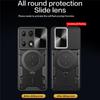 Slide Camera Magnetic Case For Xiaomi Note 13 10 11 Pro Plus 12S 11S 9T 9 Shockproof Matte Cases Redmi 13C 12C 12 10C