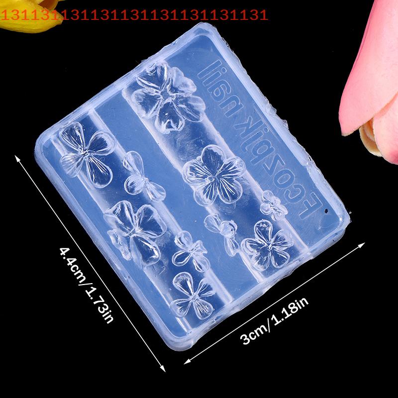 DIY Flower Tulip Design Nail Art Template Stereoscopic Manicure Tools Nail Mold Silicone Nail Art Decorations