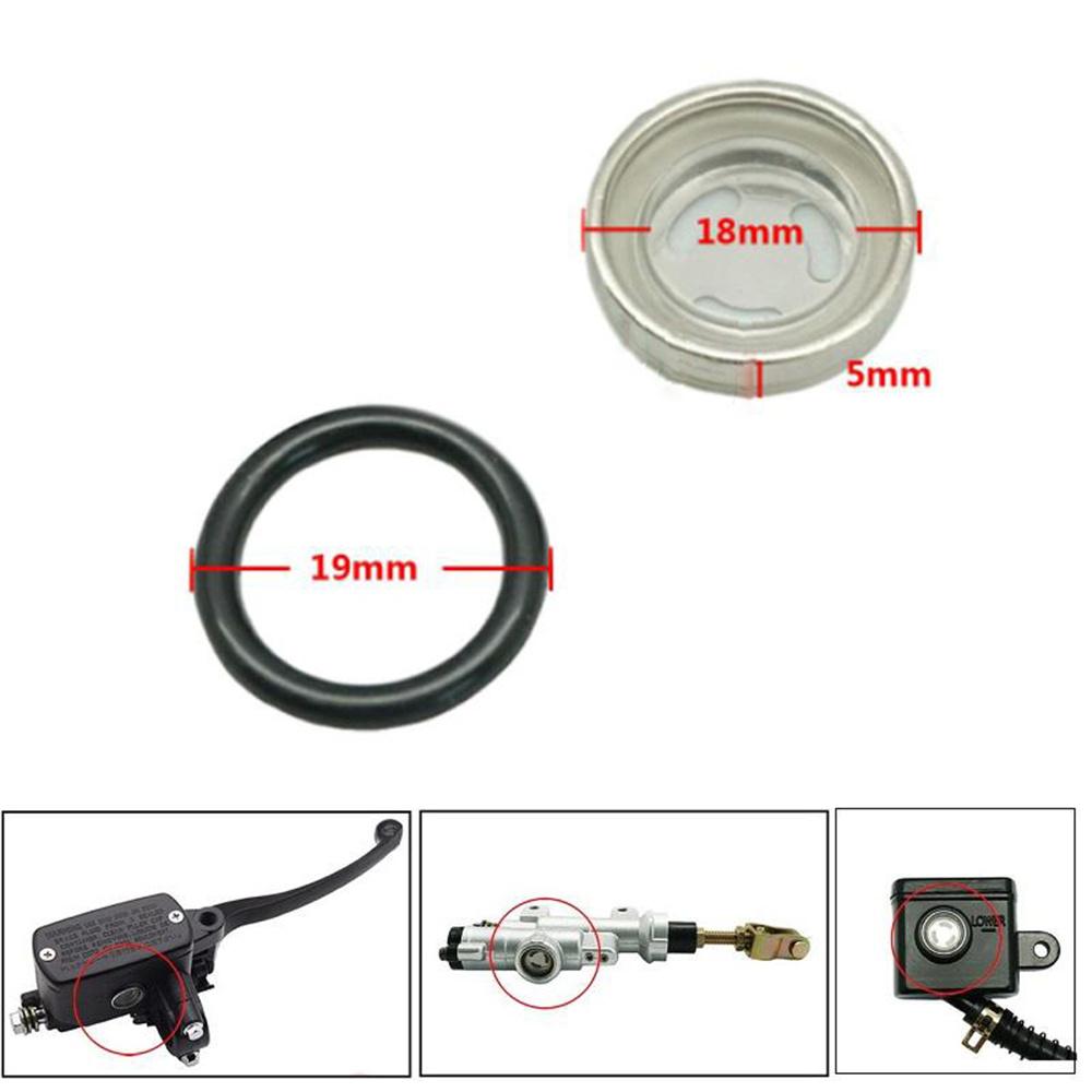 Rubber Gasket for Motorcycle Master Cylinder Tank Sight Glass, 18 Mm, ×4