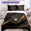 Germany Football Printed Bedding 3 Piece Set Cozy Breathable Bed Cover Set as Housewarming Holiday Gift