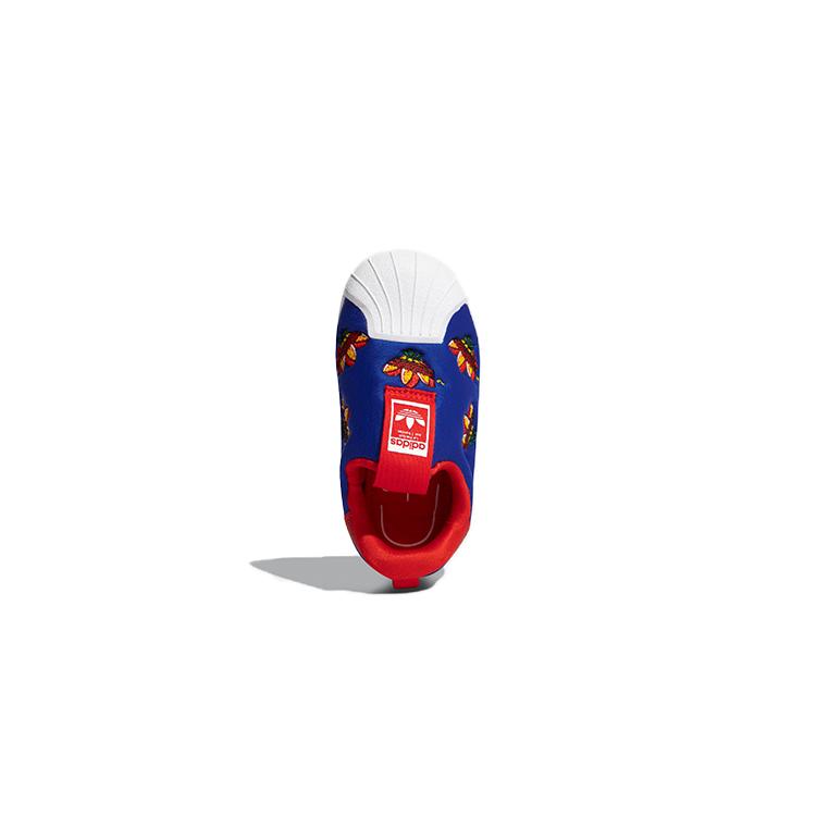 Adidas Originals SUPERSTAR 360 Abrasion Resistant Low top Toddler Shoes Blue White Red Infant And Toddler FY2512