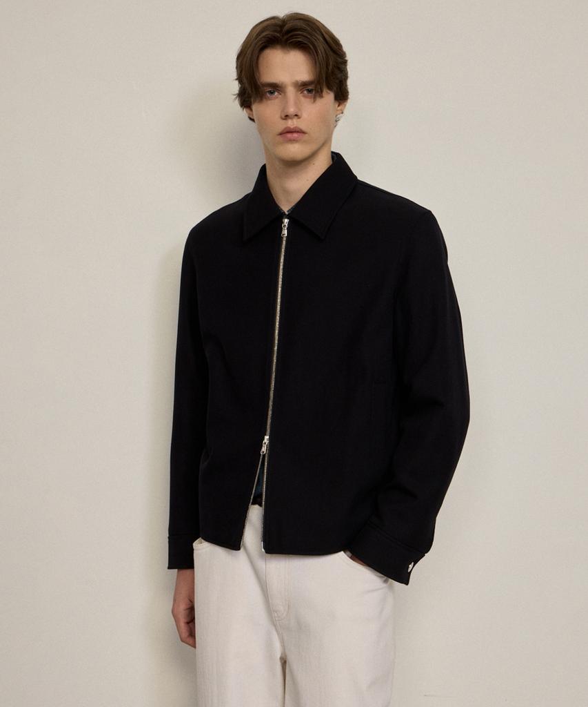 JILLSTUART NEWYORK MEN Basic Twill Setup Blouson - Black (Jnju6C080Bk)