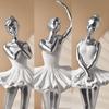 Malowane Ozdoby Baletnicy Ręcznie Robiona Abstrakcyjna Rzeźba Artystyczna Figurki Tancerki Baletowej Salon