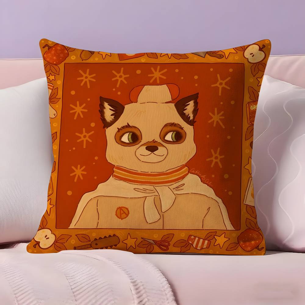 Movie The Fantastic Mr Fox Pillow Case Pillowcase Ultra Soft Skin Friendly Fabric Cloud Like Comfort & Concealed Zipper