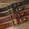 Retro Fashion Personality Style Top Layer Leather Belt Men's Genuine Leather Pin Buckle Jeans Belt