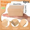 6pcs Square Paper Gift Boxes Small Treat Boxes with Lid Nesting DIY Cardboard Craft Empty Boxes Party Favor Box Gift Wrap Box