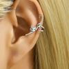 Cat Shape Ear Ornament 1 Pc Cute Cuff Earring for Women, Funny Kitten Lightweight Animal Cartilage Wrap Around Earring, Non Piercing Crawler