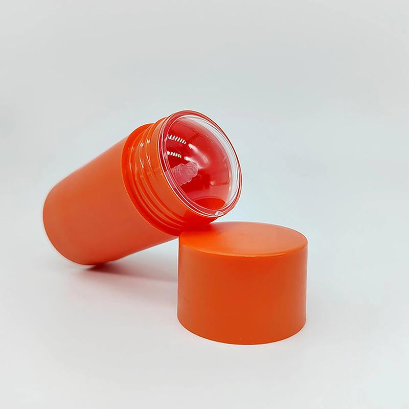 

40 г пустые контейнеры для дезодоранта многоразовые пластиковые закручивающиеся бутылки для натурального дезодоранта-стика косметическая трубка оранжевый