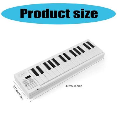 Multifunktionale Elektrische Klaviertastatur Faltbare Klaviertastatur Tragbares Digitales Musik Elektronisches Keyboard Geschenk für Kind