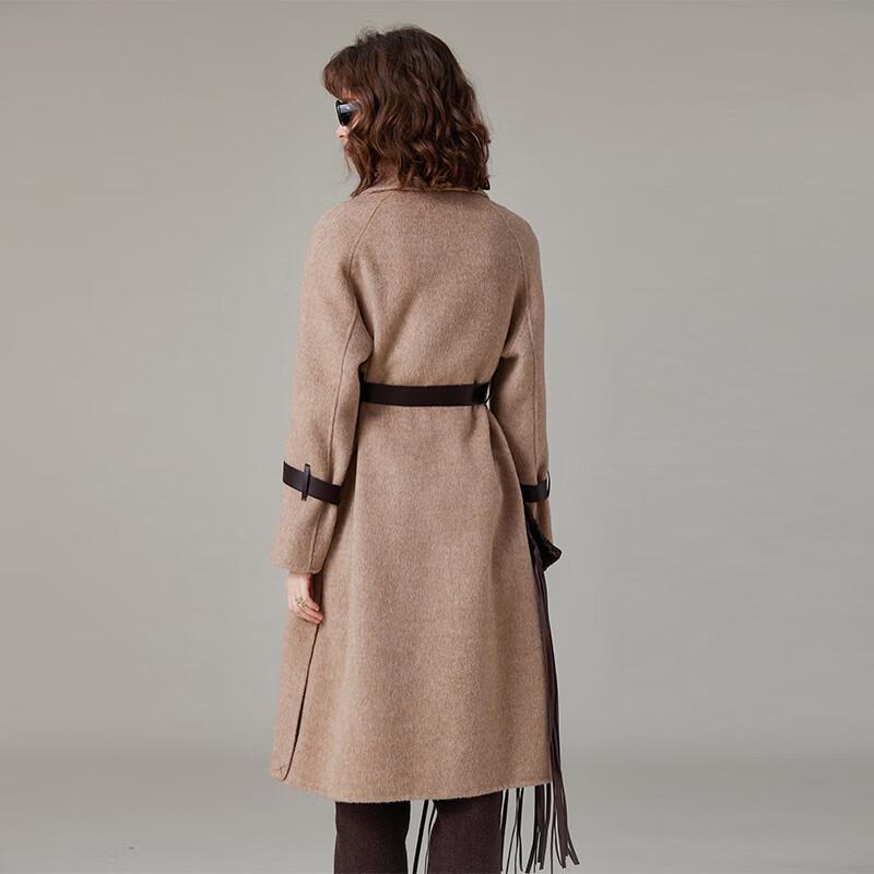 Women's Wool Blend Double-Faced Long Coat