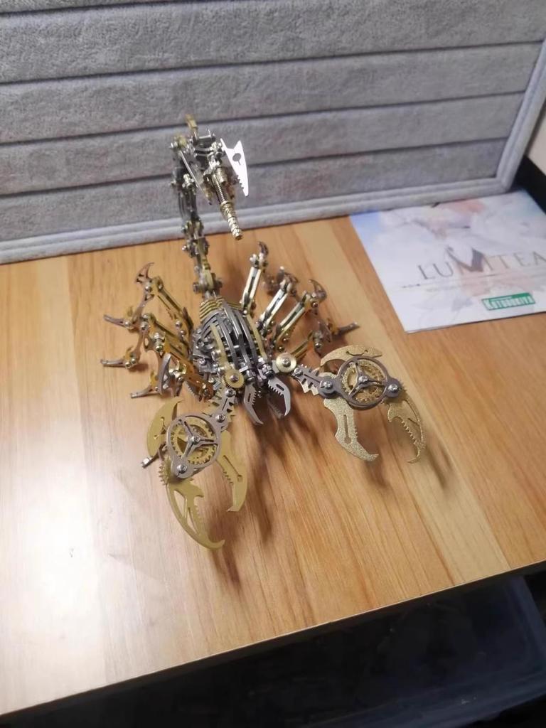 Mobile Simulation Scorpion Precision Mechanical Toy Metal Assembly Model 3D Puzzle Creative DIY Manual Assembly Model