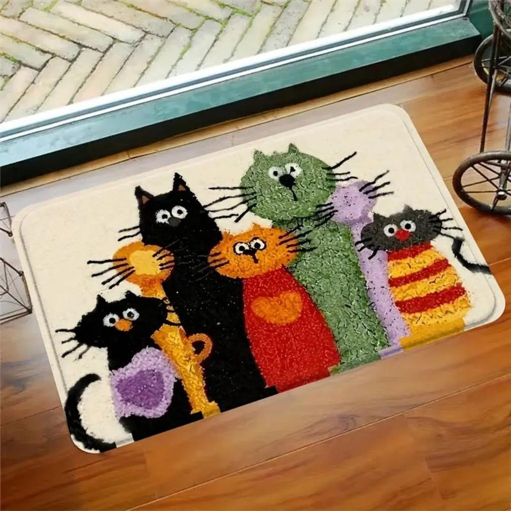 Cartoon -themed Doormat For Entryways, , Wear-resistant, And Easy To Clean.