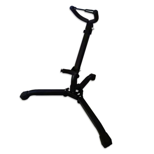 Nicheez Folding Saxophone Stand with Tripod, Lightweight, Switchable for Alto and Tenor (Black)