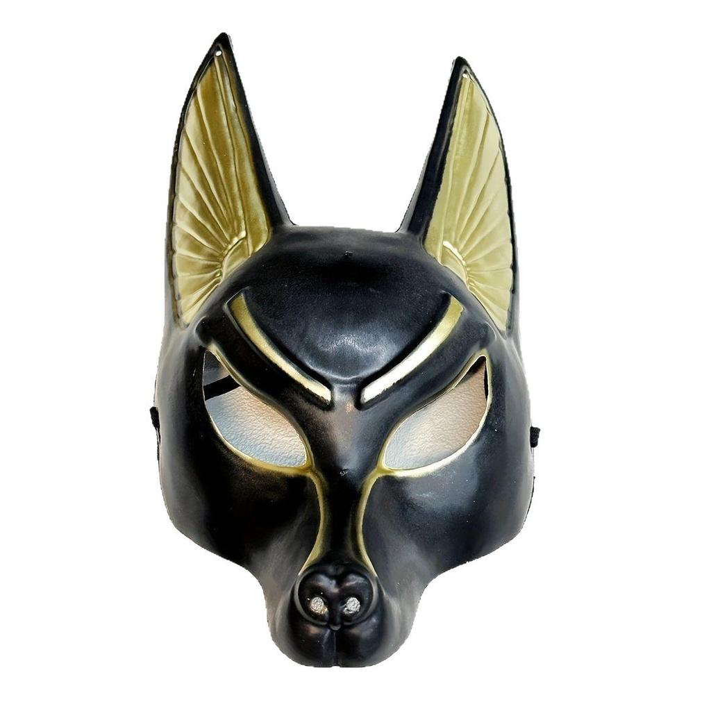 Egyptská Strážní Anubis Vlčí Maska - Halloweenská Kostýmová Rekvizita