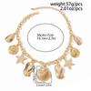 SHIXIN Boho Metal Starfish Scallop Conch Pendant Necklace For Women Ocean Style Choker Summer Beach Party Jewelry Collar On Neck