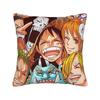 Luffy Anime Cool Luffy Square Pillow Cases Retro Anime Manga Cushion Covers Customized Zipper Decor Pillowcase for Sofa Xcm