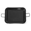 Grillpfanne - VAELLO CAMPOS - PAMPELONA - Emaillierter Stahl - 31x25 cm - Gerillter Boden