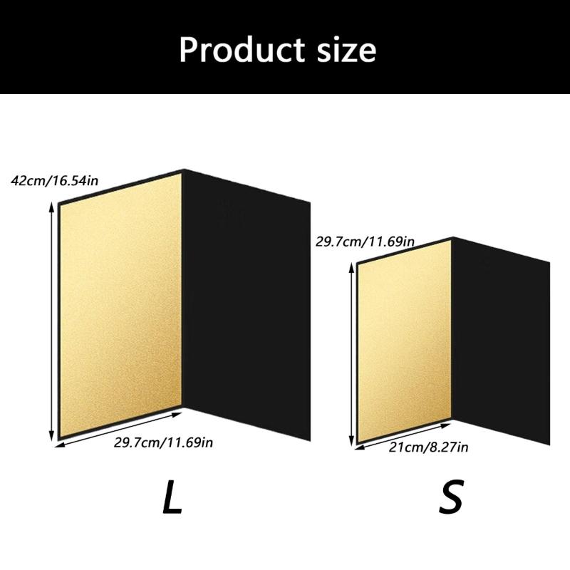 Photography Reflector Cardboard Folding Light Diffuser Board for Still Life Food Photo for Studio Outdoor