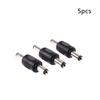 5X Dc Coupler Male To Male M/M 5.5Mm X 2.1Mm Barrel Jack Power Connector Plug