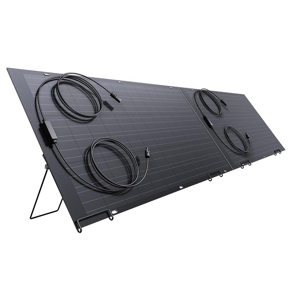 LIONSHEE LS-SP120 120W Flexible Solar Panel 2PCS, 18.66% High Efficiency, 2mm Ultra-thin, 30° Bendable, IP67 Waterproof, For RV/Boat/Rooftop/Camping