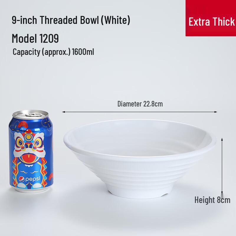 Thickened Melamine Imitation Porcelain Noodle Bowl