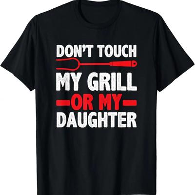 BBQ Barbeque Papa Vater Vatertag Tochter JT T-Shirt