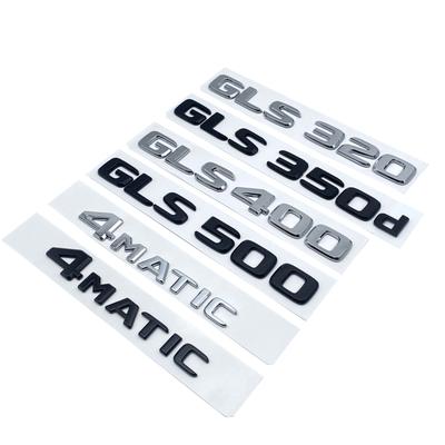 HXA4 ABS Car 3D Letters Styling Trunk Badge Sticker GLS320 GLS350d GLS400 GLS500 4MATIC Logo Emblem for X166 Series