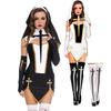 Damski Seksowny Kostium Cosplay Zakonnicy Karnawał Halloween Fantazja Przebranie