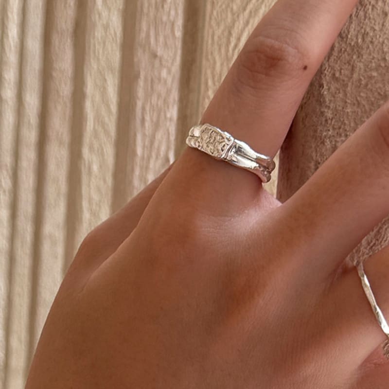 TO.STONE Signature Pendant Ring SILVER(Glossy)