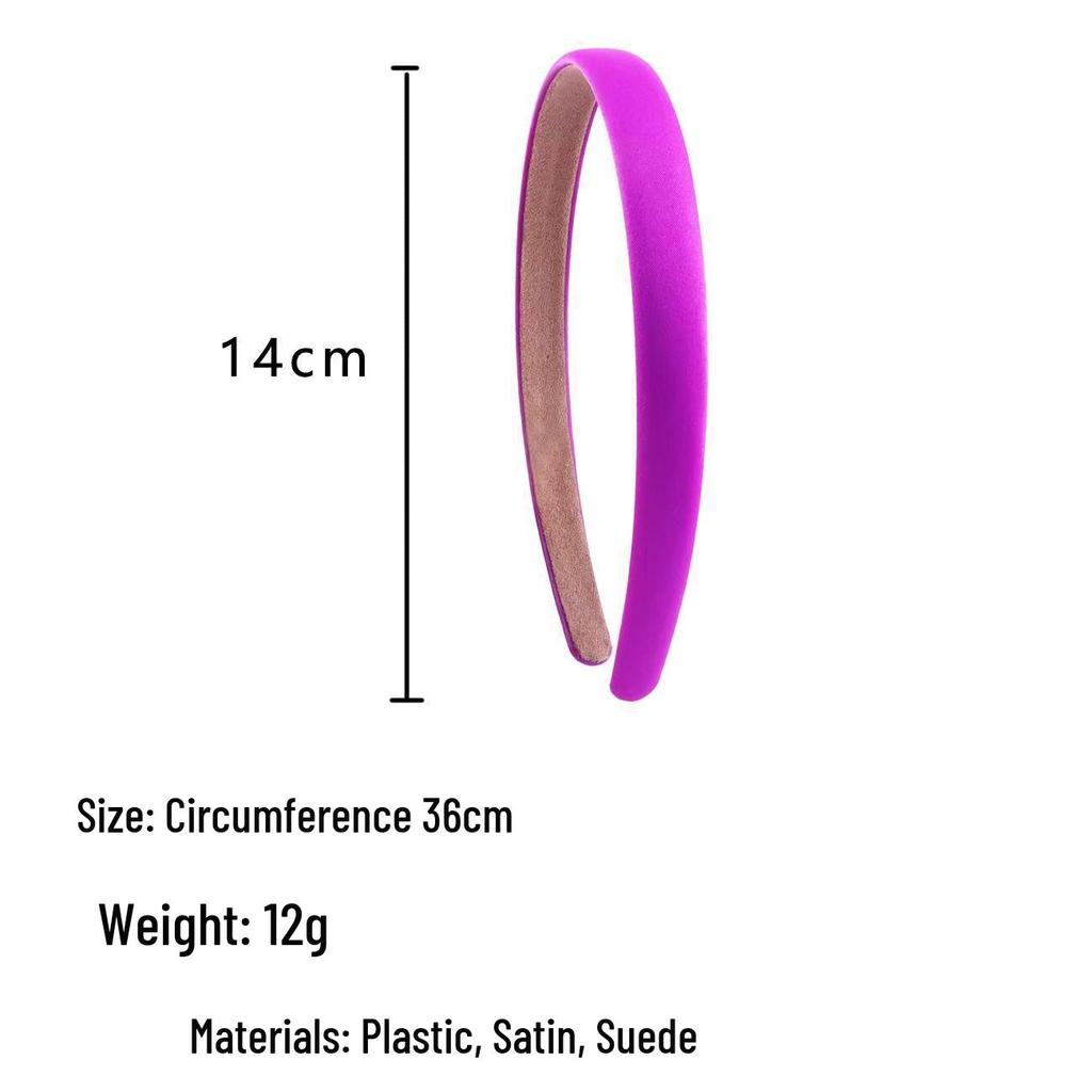 Kids' Solid Color Wide Edge Headband – Handmade Fabric Base, Perfect for Summer DIY Accessories