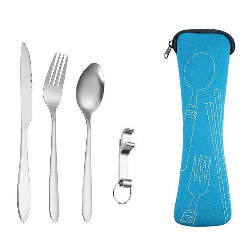 RuHan Stainless Steel Outdoor Travel Camping Cutlery Set