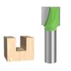 Langlebigkeit Stahlspitzen-Bodenreinigungsfräser für effiziente Holzbearbeitungsaufgaben mit 1/2-Zoll-Schaft und grünen Oberflächen