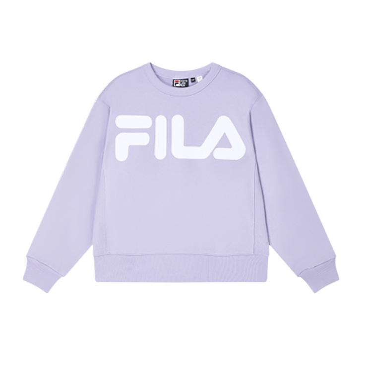 

Fila Оригинальный Теплый Удобный Приятный к коже Мягкий Свитшот с надписью Женский свитшот Светло-фиолетовый F11W349225F-VT L