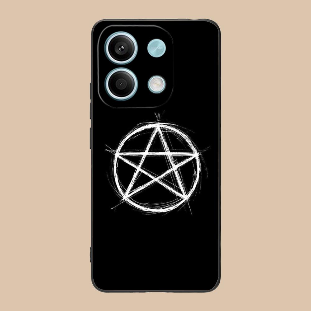 Aesthetic Pentagram Phone Case for POCO F8 F7 F6 F5 F4 F3 F2 Pro GT C75 C71 C65 C61 C40 Pro Ultra Soft TPU Shockproof Cover