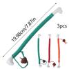 1pc/3PCS Colorful Cats Cotton Rope Toy Chew Resist Toy Funny Interactively Chew Toy for Small Cats Teeth Grinding Tool