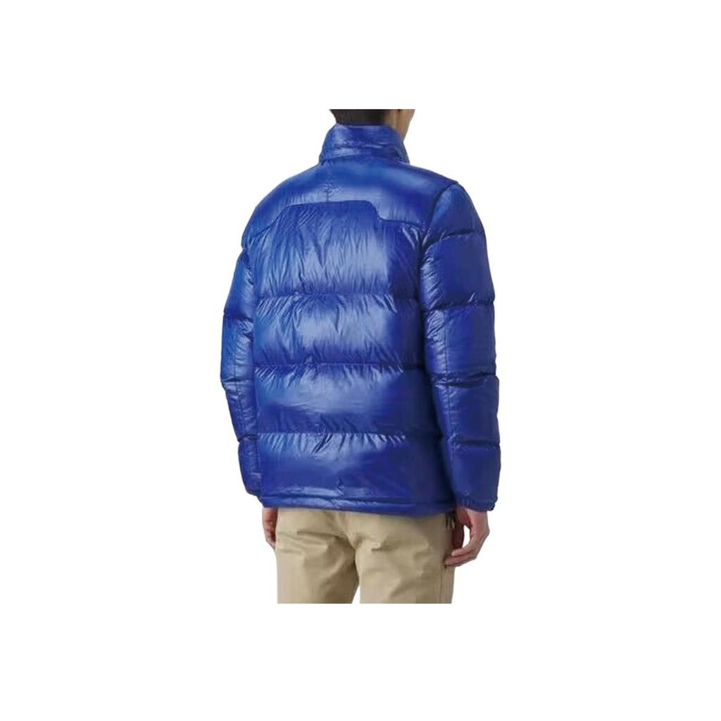 Polo Ralph Lauren Solid Color Logo Embroidered Hooded Long Sleeve Zipper Down Jacket Men Outerwear Blue 710889904-003