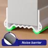 Self Adhesive PVC Door Bottom Seal Strip 1M for Wind Noise Dust Proof Weather Stripping for Interior and Exterior Doors