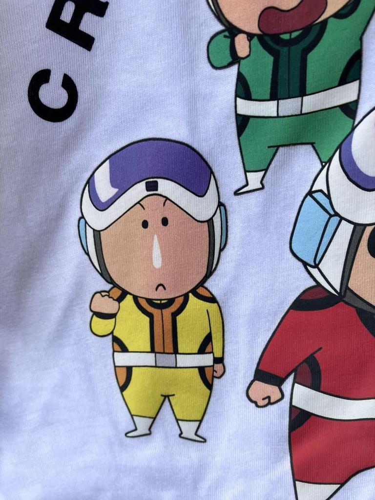[USED] Tagged Crayon Shin-chan Kasukabe Kasukabe Defense Force T-shirt Anime