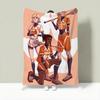 Novel A-All for the Game Throw Lightweight 240g Flannel Blanket Soft Skin-friendly for Summer Cooling