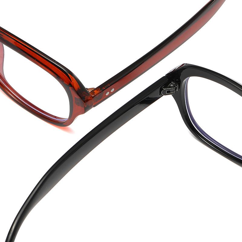 66016 New Anti-Blue Flat Mirror 2024 Oval Plain Makeup Thin Glasses Frame Internet Celebrity Street Shot Glasses