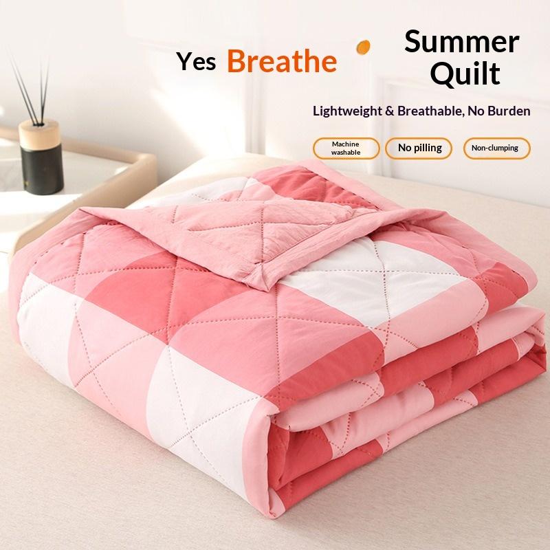 Spring Summer Quilt Queen Mechanical Wash Comfortable Comforter Single Double Blanket Quilts for Children Adults