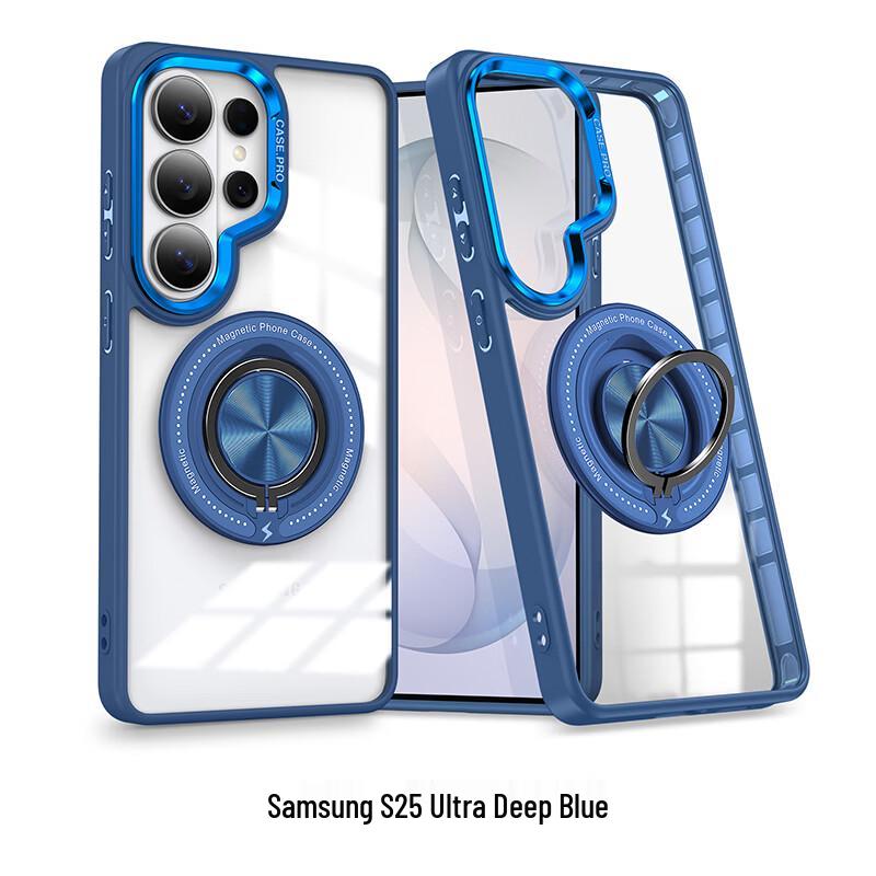 CAXITON Magnetic Ring Stand Case for Samsung S25 Ultra